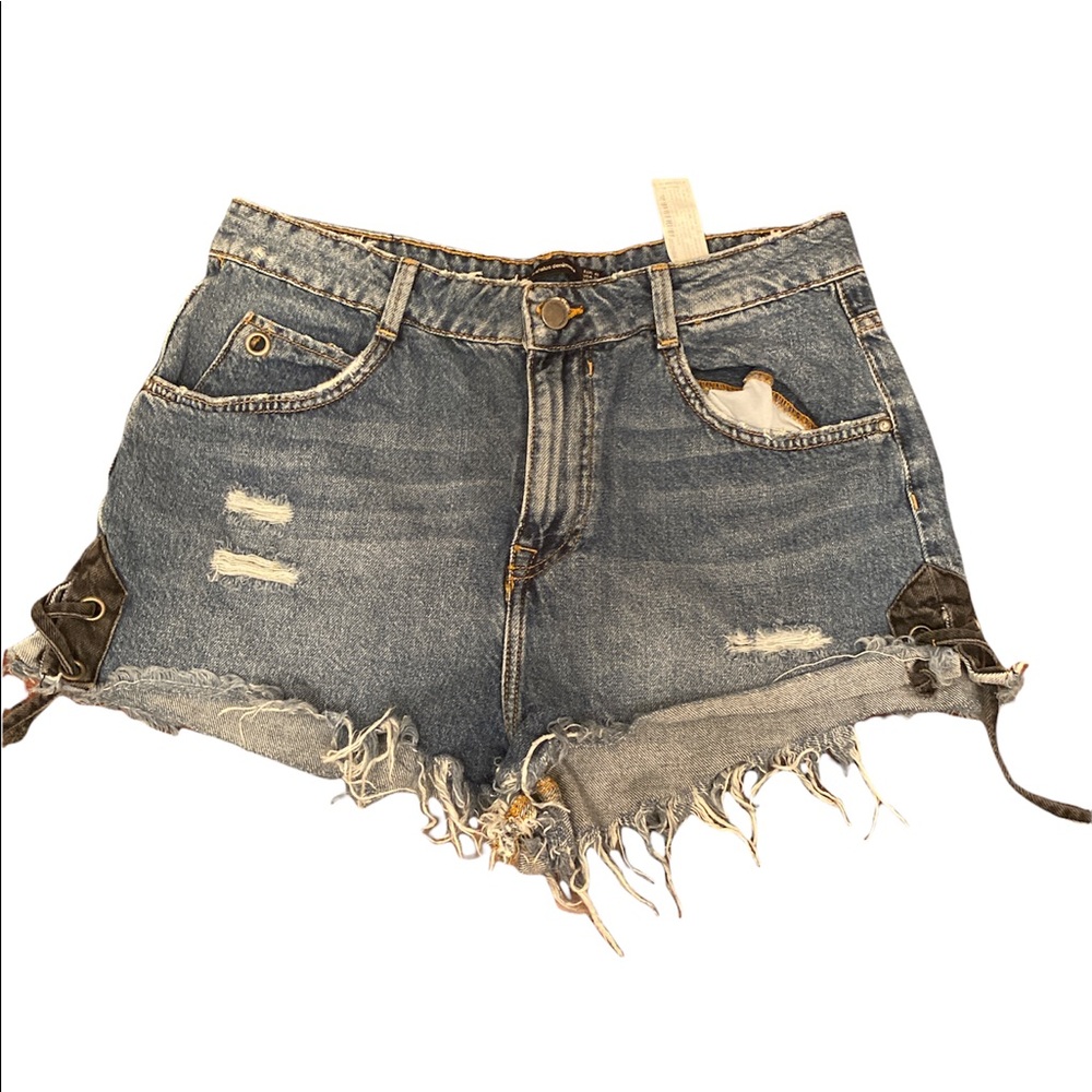 denim shorts